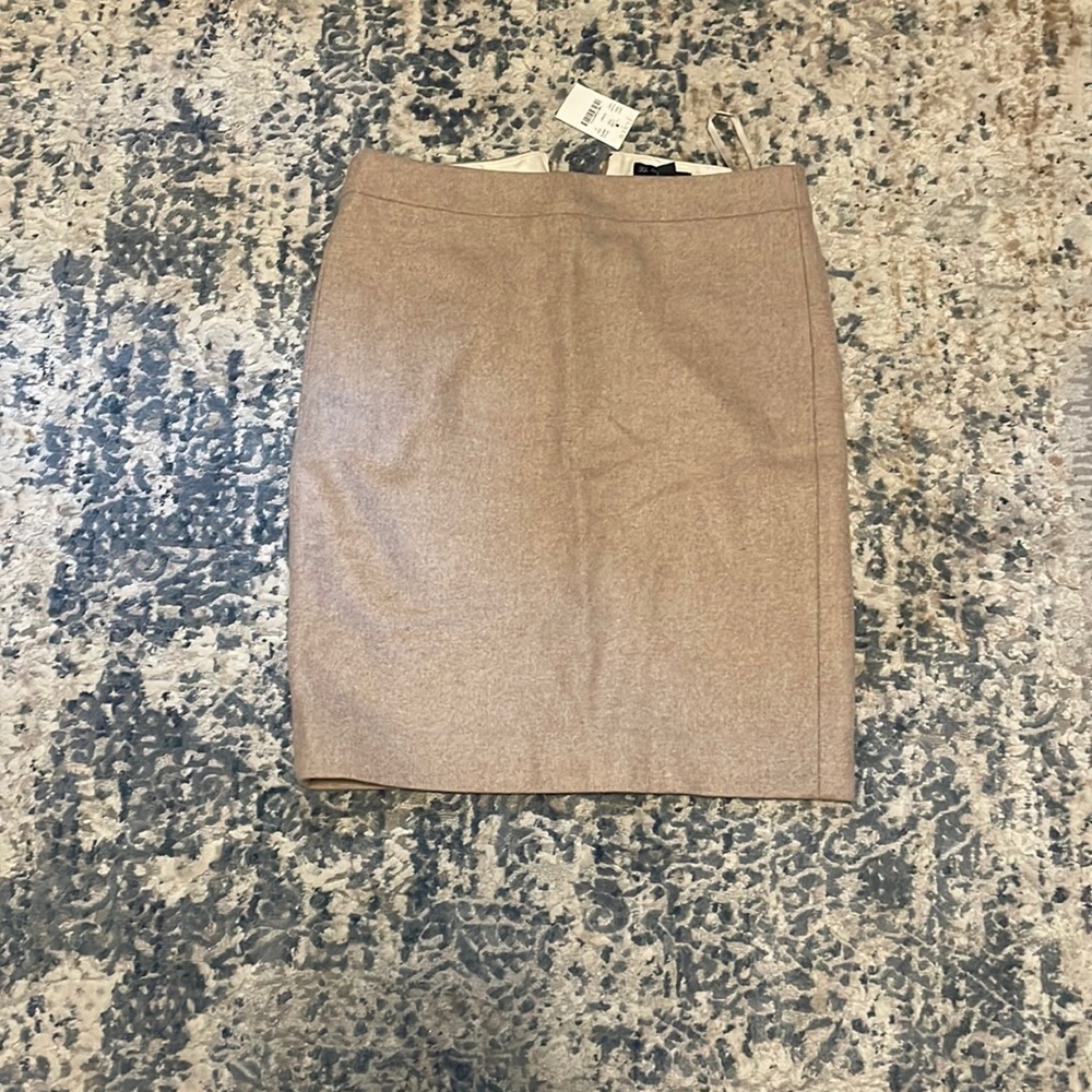 Brown ivory a-line skirt size 2 new!